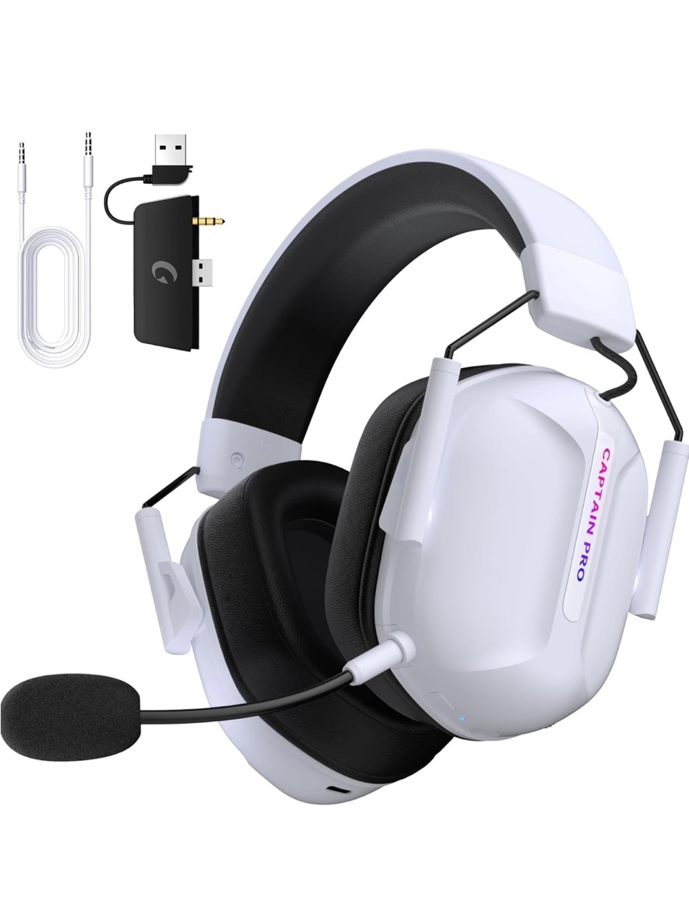 RYR CAPTAIN PRO Over-Ear Gaming Headset w/ Mic Bluetooth XBOX PC PS5/4 Mac Switc